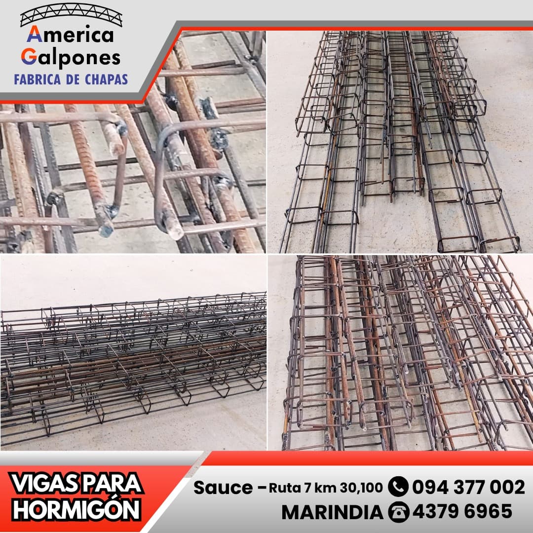 Vigas para hormigón
